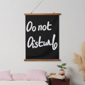 Die Kunst der Mauer nicht stören Wandteppich Mit Holzrahmen (Schlafzimmer)