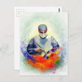 Die Kunst der Medizin Postkarte (Vorne/Hinten)