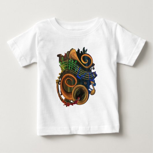 Die Kunst der Musik Baby T-shirt (Vorderseite)