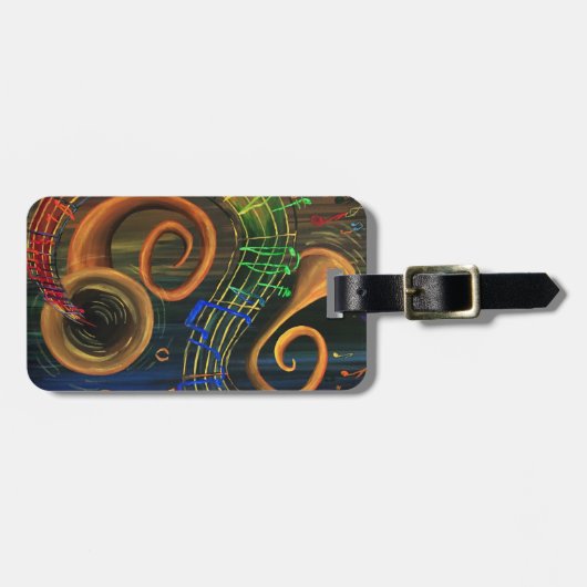 Die Kunst der Musik Gepäckanhänger (Vorderseite horizontal)