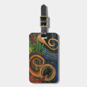 Die Kunst der Musik Gepäckanhänger (Vorderseite vertikal)