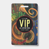Die Kunst der Musik VIP All Access Pass Ausweis (Rückseite)