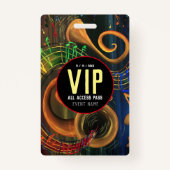 Die Kunst der Musik VIP All Access Pass Ausweis (Rückseite)