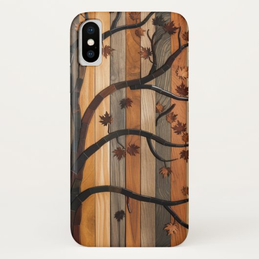 Die Kunst der Natur: Mosaiksteingehäuse aus Holz Case-Mate iPhone Hülle (Rückseite)