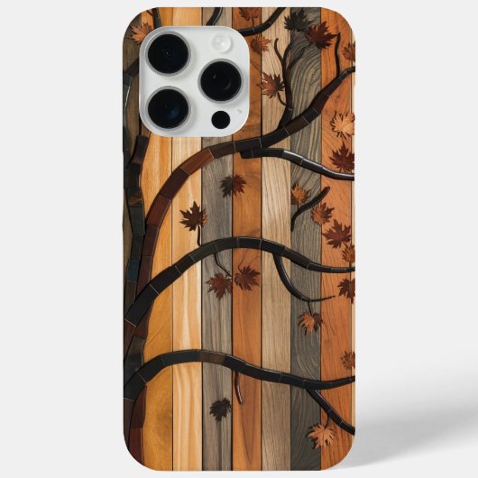 Die Kunst der Natur: Mosaiksteingehäuse aus Holz Case-Mate iPhone Hülle (Rückseite)