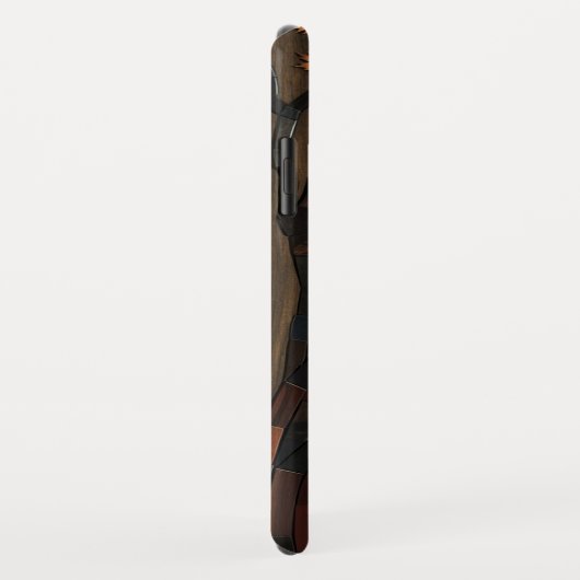 Die Kunst der Natur: Mosaiksteingehäuse aus Holz Case-Mate iPhone Hülle (Hinten/Rechts)