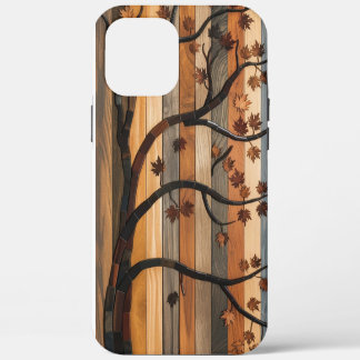 Die Kunst der Natur: Mosaiksteingehäuse aus Holz iPhone 12 Pro Max Hülle