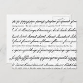 Die Kunst der Penmanhip Postkarte (Vorne/Hinten)