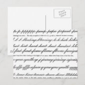 Die Kunst der Schönschrift Postkarte (Vorne/Hinten)