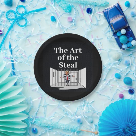 Die Kunst der Trump-Papiertüte Pappteller (Party)