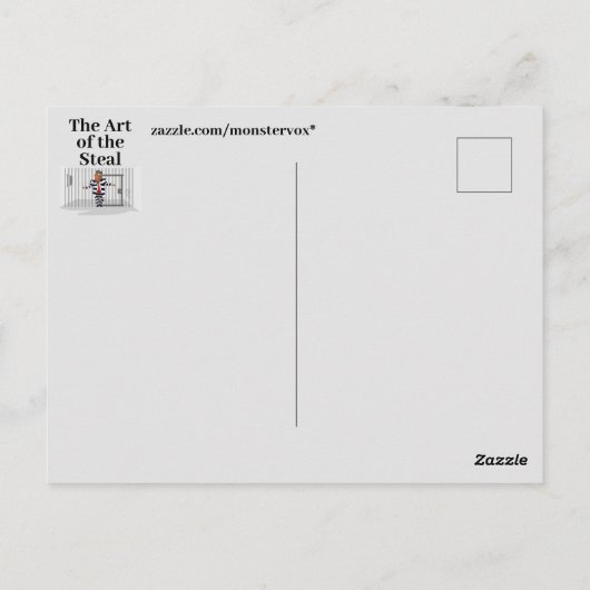 Die Kunst der Trump-Postkarte Postkarte (Rückseite)