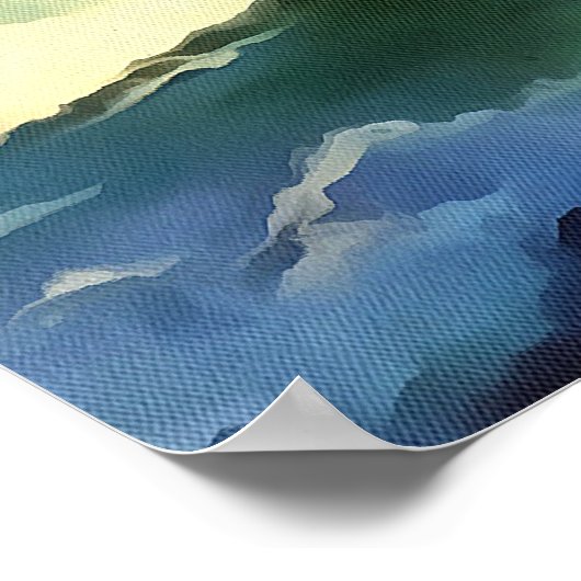 Die Kunst des Absturzes des Ozeans Poster (Ecke)