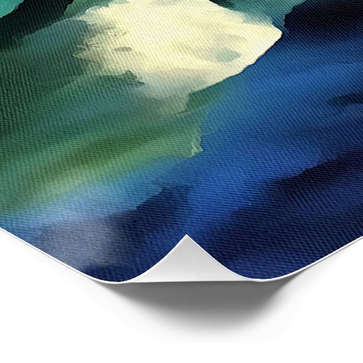 Die Kunst des Absturzes des Ozeans Poster (Ecke)