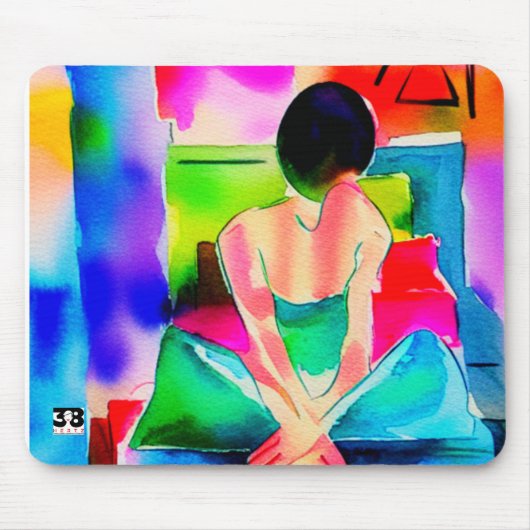 Die Kunst des Aufschiebens der Maus Pad Mousepad (Vorne)