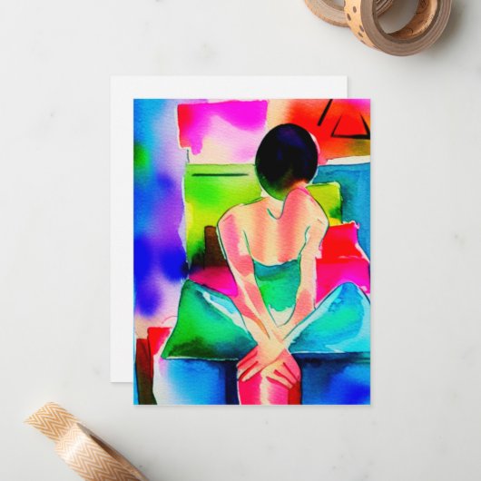 Die Kunst des Aufschiebens von Mitteilungskarten (Vorderseite/Rückseite Beispiel)