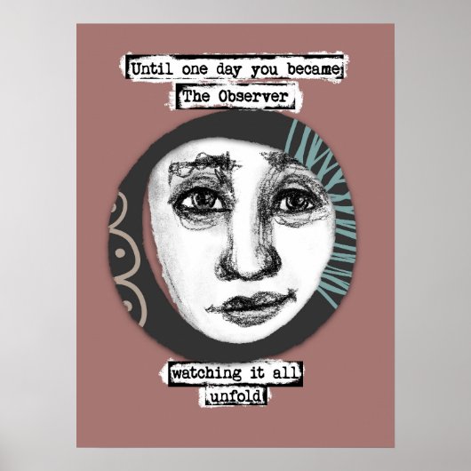 Die Kunst des Beobachterposters Poster (Vorne)