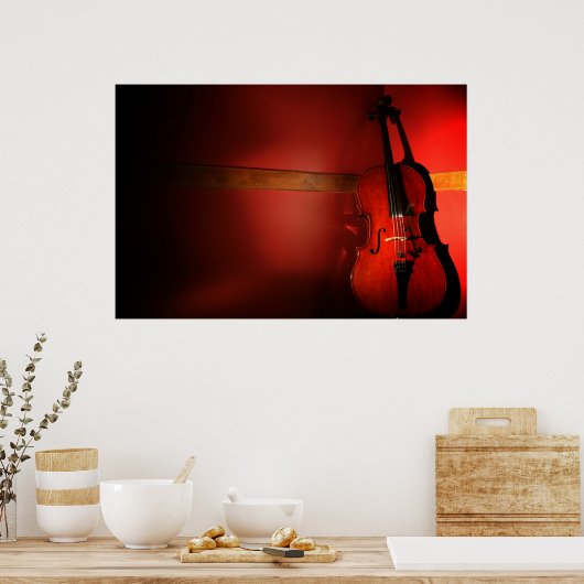 Die Kunst des Cello Poster (Küche)