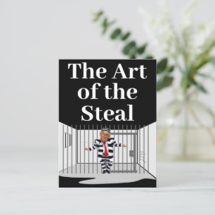 Die Kunst des Diebstahls Trump Postkarte