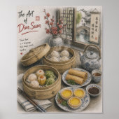 Die Kunst des Dim Sum | Traditioneller chinesische Poster (Vorne)