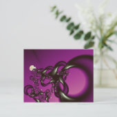 Die Kunst des feinen Fraktals wird verworren Postkarte (Stehend Vorderseite)