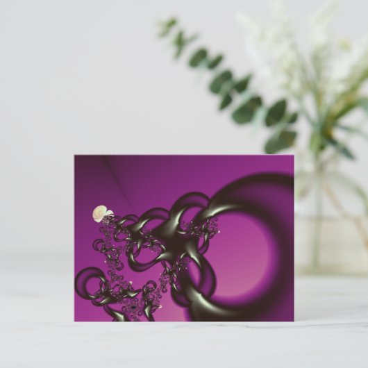 Die Kunst des feinen Fraktals wird verworren Postkarte (Stehend Vorderseite)