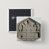 Die Kunst des Gebäude, sechseckige dekorative Button (Vorne & Hinten)
