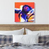 Die Kunst des Glaubens als Friedhof behalten Leinwanddruck (Insitu (Schlafzimmer))