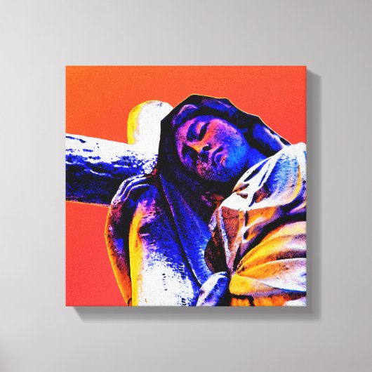 Die Kunst des Glaubens als Friedhof behalten Leinwanddruck (Vorderseite)