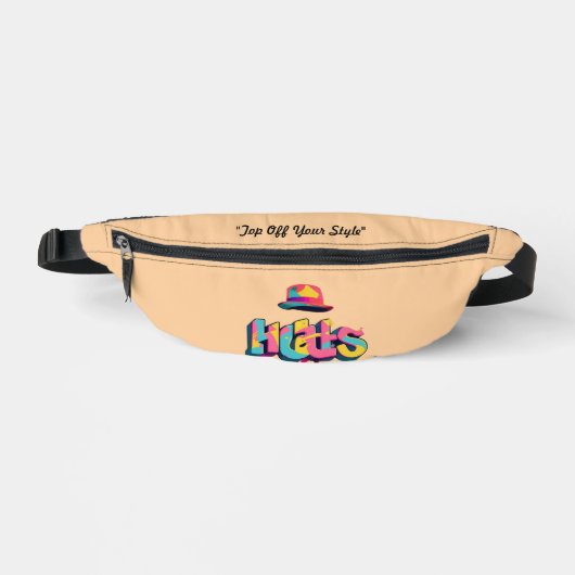 "Die Kunst des Hats" Bauchtasche (Vorderseite)