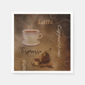 Die Kunst des Kaffees Lover Serviette (Vorderseite)