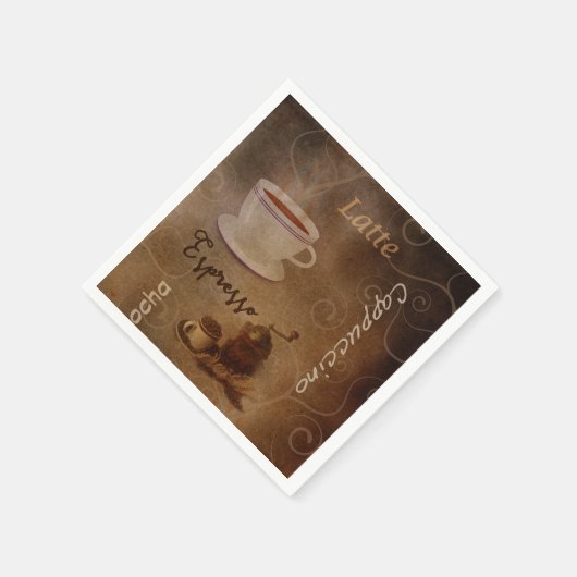 Die Kunst des Kaffees Lover Serviette (Ecke)