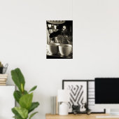 Die Kunst des Kaffeezubereitens / Pouring Poster (Heimbüro)