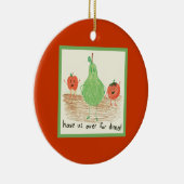 Die Kunst des Kindes, rot Keramik Ornament (Rechts)