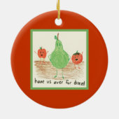 Die Kunst des Kindes, rot Keramik Ornament (Hinten)