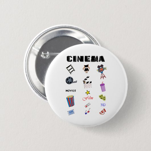 Die Kunst des Kinos Button (Vorne & Hinten)