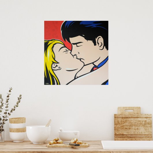 Die Kunst des Kiss-Pops Poster (Küche)