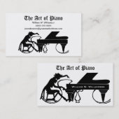 Die KUNST des Klaviers - Klavier-Visitenkarten Visitenkarte (Vorne/Hinten)
