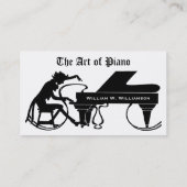 Die KUNST des Klaviers - Klavier-Visitenkarten Visitenkarte (Rückseite)