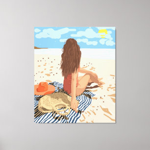 Die Kunst des Lebens ist, im Moment zu leben Leinwanddruck