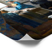 Die Kunst des Malens, Johannes Vermeer Poster (Ecke)