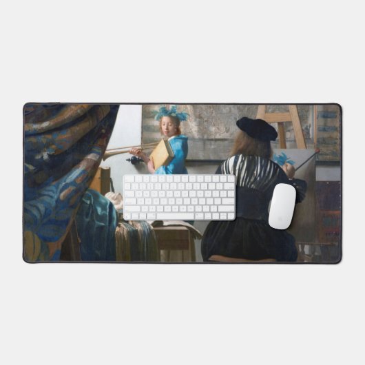 Die Kunst des Malens, Johannes Vermeer Schreibtischunterlage (Tastatur & Maus)