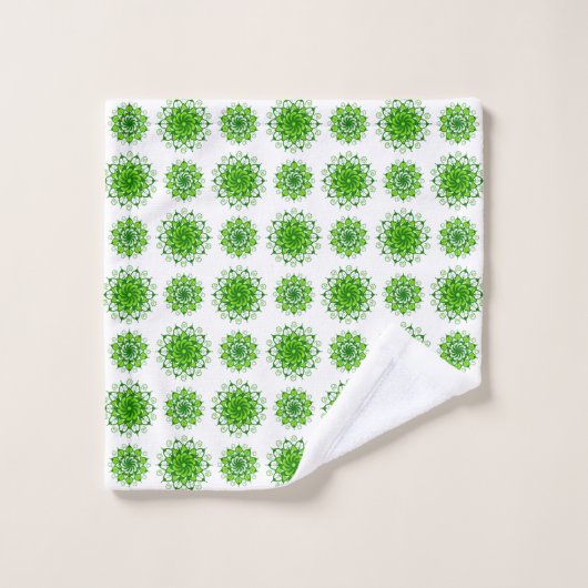 die Kunst des Mandala-Musters Badhandtuch Set (Waschlappen)