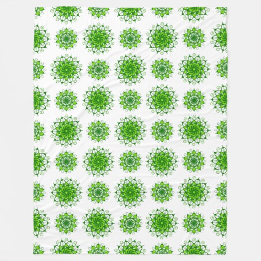 die Kunst des Mandala-Musters Fleecedecke (Vorderseite)