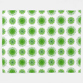 die Kunst des Mandala-Musters Fleecedecke (Vorderseite (Horizontal))
