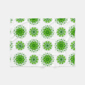 die Kunst des Mandala-Musters Fleecedecke (Vorderseite (Horizontal))