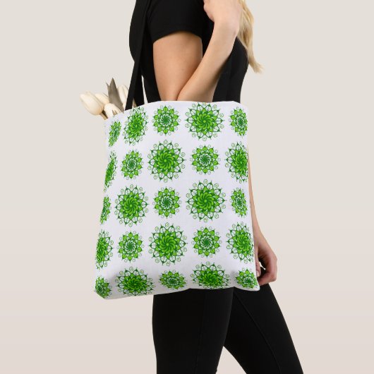 die Kunst des Mandala-Musters Tasche (Von Nahem)