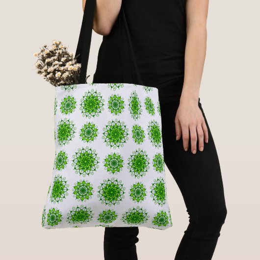 die Kunst des Mandala-Musters Tasche (Von Nahem)