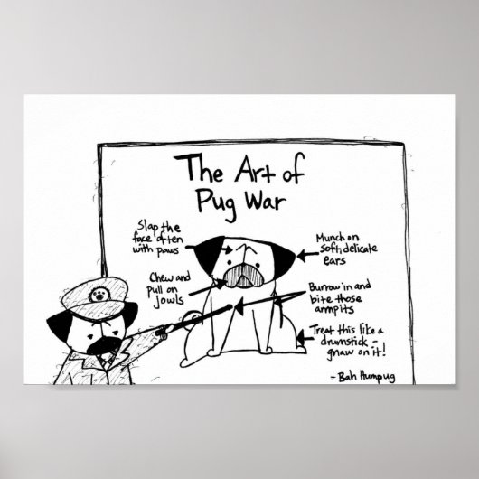 Die Kunst des Mops-Krieges Poster (Vorne)