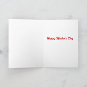Die Kunst des Mother's Day Karte (Innenseite)