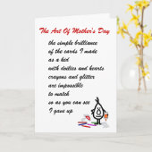 Die Kunst des Mother's Day Karte (Gelbe Blume)